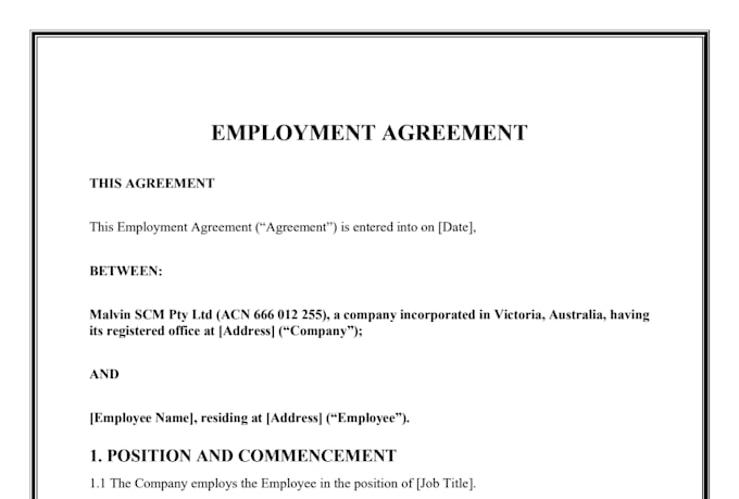 draft nda, privacy policy and legal agreements